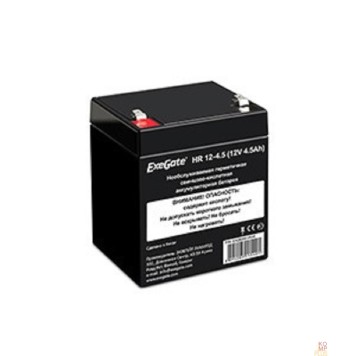 батареи Exegate EX282961RUS Аккумуляторная батарея HR 12-4.5 (12V 4.5Ah, клеммы F1)