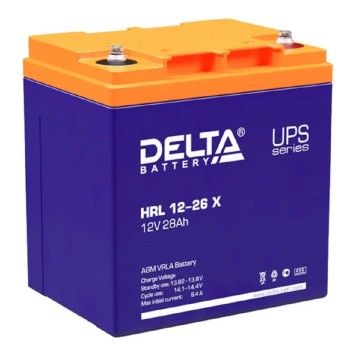 батареи Delta HRL 12-26 Х (28А\ч, 12В) свинцово- кислотный аккумулятор