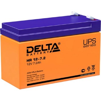 батареи Delta HR 12-7.2 ( 7.2 А\ч, 12В) свинцово- кислотный  аккумулятор