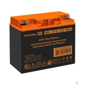 батареи Exegate EX285662RUS Аккумуляторная батарея ExeGate HRL 12-18 (12V 18Ah, клеммы F3 (болт М5 с гайкой))
