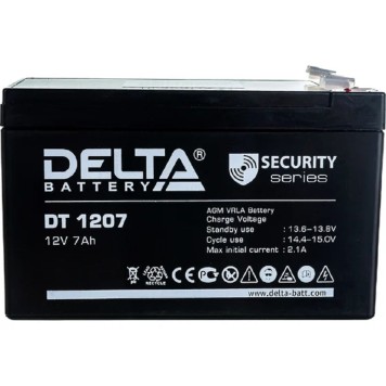 батареи Delta DT 1207 (7 А\ч, 12В) свинцово- кислотный аккумулятор  