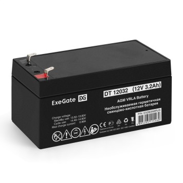 батареи Exegate EX282958RUS Аккумуляторная батарея DT 12032 (12V 3.2Ah, клеммы F1)