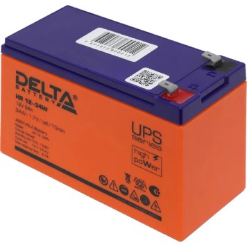 батареи Delta HR 12-34 W (9 А\ч, 12В) свинцово- кислотный  аккумулятор