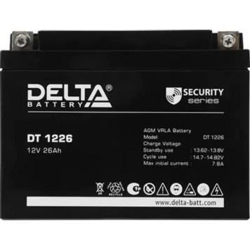 батареи Delta DT 1226 (26 А\ч, 12В) свинцово- кислотный аккумулятор  -2