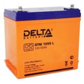 батареи Delta DTM 1255 L (55 А\ч, 12В) свинцово- кислотный аккумулятор  