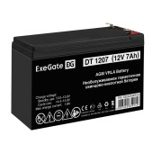 батареи Exegate ES252436RUS Аккумуляторная батарея DT 1207/EXS1270 (12V 7Ah, клеммы F1)
