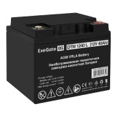 батареи Exegate EX282977RUS Аккумуляторная батарея DTM 1240 L (12V 40Ah, под болт М5)