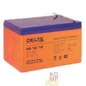 батареи Delta HR 12-12 (12 А\ч, 12В) свинцово- кислотный  аккумулятор