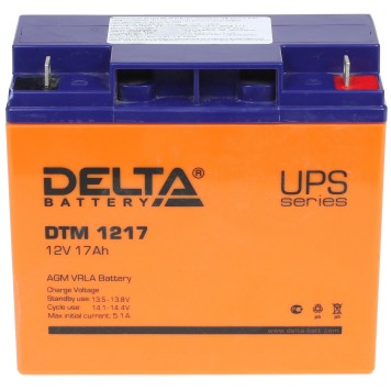 батареи Delta DTM 1217  (17 А\ч, 12В) свинцово- кислотный аккумулятор  -1