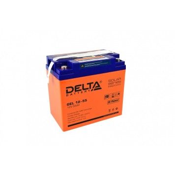 батареи Delta GEL 12-55 (12V/55Ач) свинцово- кислотный аккумулятор  