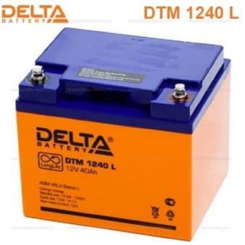 батареи Delta DTM 1240 L (40 А\ч, 12В) свинцово- кислотный аккумулятор  -2