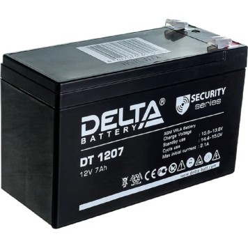 батареи Delta DT 1207 (7 А\ч, 12В) свинцово- кислотный аккумулятор  -1