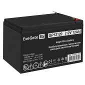 батареи Exegate EP160757RUS Аккумуляторная батарея GP12120 (12V 12Ah, клеммы F2)