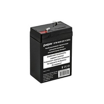 батареи Exegate EX282947RUS Аккумуляторная батарея DTM 6045 (6V 4.5Ah, клеммы F1)