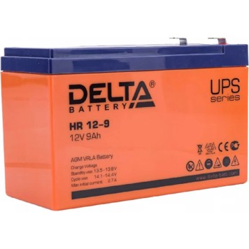 батареи Delta HR 12-9 (9 А\ч, 12В) свинцово- кислотный  аккумулятор