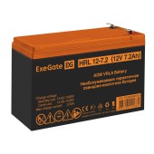 батареи Exegate EX285658RUS Аккумуляторная батарея HRL 12-7.2 (12V 7.2Ah, 1227W, клеммы F2)