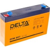 батареи Delta DTM 607 (7 А\ч, 6В) свинцово- кислотный аккумулятор  
