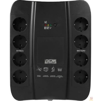 ИБП PowerCom SPD-850U ИБП {Line-Interactive, 850VA / 510W, Tower, Schuko, USB} (688276)-2