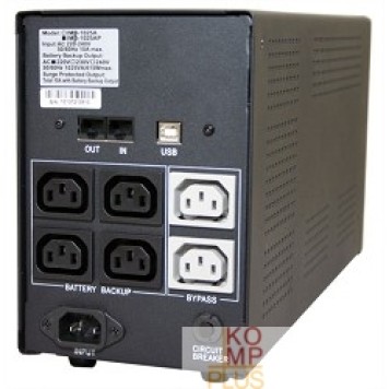 ИБП PowerCom Imperial IMP-3000AP ИБП {Line-Interactive, 3000VA / 1800W, Tower, 6 х IEC320 С13 с резервным питанием, USB} (747928)-2