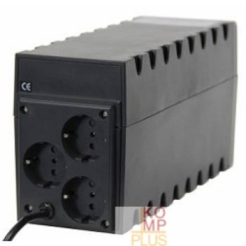 ИБП PowerCom Raptor RPT-600A EURO ИБП {Line-Interactive, 600VA / 360W, Tower, 3*EURO} (657704)-1