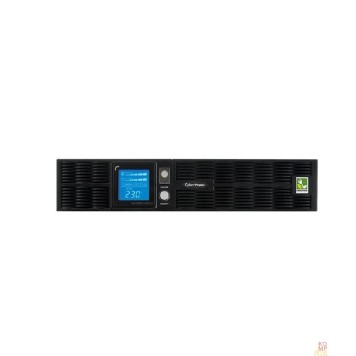 ИБП CyberPower PR1500ELCDRT2U  ИБП {Line-Interactive, 1500VA/1350W, USB/RJ11/45 (8 IEC), 12В/7 Ач х 4}-1