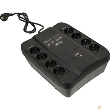 ИБП PowerCom Spider SPD-450N ИБП {OffLine, 450VA/270W, Tower, 8xEURO: 4 с резервным питанием, 4 с фильтрацией} (332718)-1