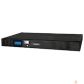 ИБП CyberPower PR1000ELCDRT1U ИБП {Line-Interactive, 1000VA/670W USB/RS-232/EPO/SNMPslot (6 IEC С13), 6В/9 Ач х 4}
