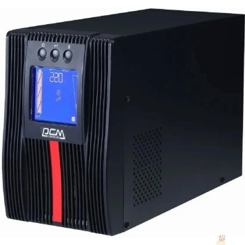 ИБП PowerCom Macan MAC-1000 ИБП {On-Line, 1000VA / 1000W, Tower, 4 xC13, LCD, Serial+USB, SNMPslot, подкл. доп. батарей} (1034861)