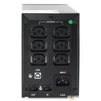 ИБП CROWN ИБП CMU-SP650IEC USB {650VA\390W, корпус металл, 1x12V/7AH,6*IEC С13, AVR 140-290V, съёмный кабель } CM000001862-1