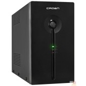 ИБП CROWN ИБП CMU-SP800COMBO {800VA\450W, корпус металл, 1x12V/9AH, розетки 2*IEC C13 + 2*EURO,AVR 140-290V, съёмный кабель питания 1.5 м, порт 1*RJ-11, порт 1*RJ-45, LED} CM000001494