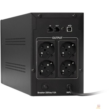 ИБП Exegate EP285515RUS ИБП ExeGate SpecialPro UNB-2000.LED.AVR.EURO.RJ.USB <2000VA/1200W, LED, AVR, 4 евророзетки, RJ45/11, USB, Black>-1