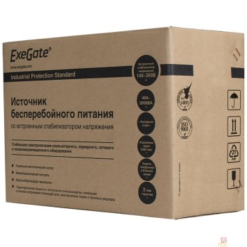 ИБП Exegate EP285515RUS ИБП ExeGate SpecialPro UNB-2000.LED.AVR.EURO.RJ.USB <2000VA/1200W, LED, AVR, 4 евророзетки, RJ45/11, USB, Black>-2
