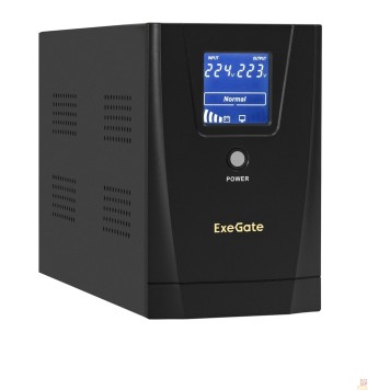 ИБП Exegate EX292631RUS ИБП ExeGate SpecialPro Smart LLB-2000.LCD.AVR.4C13.RJ.USB <2000VA/1200W, LCD, AVR, 4*C13,RJ45/11,USB, металлический корпус, Black>