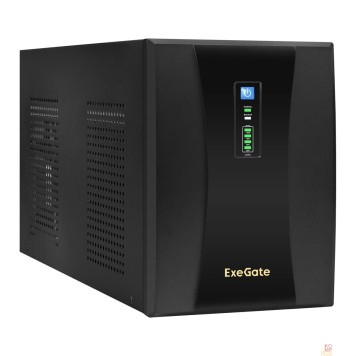 ИБП Exegate EX292615RUS ИБП ExeGate SpecialPro UNB-3000.LED.AVR.2SH.4C13.RJ.USB <3000VA/1800W,LED, AVR,2*Schuko+4*C13,RJ45/11,USB, металлический корпус, Black>