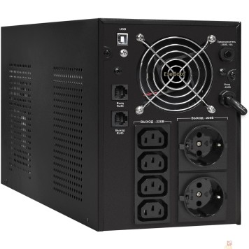 ИБП Exegate EX292615RUS ИБП ExeGate SpecialPro UNB-3000.LED.AVR.2SH.4C13.RJ.USB <3000VA/1800W,LED, AVR,2*Schuko+4*C13,RJ45/11,USB, металлический корпус, Black>-1