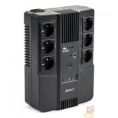 Бастион ИБП ИБП Бастион SKAT-UPS 600 AI {Line-interactive, 600/360Вт, USB/RJ-45, АКБ 1х 7Ач, сверху ЕВРО 3+3, МПТ} (8998)