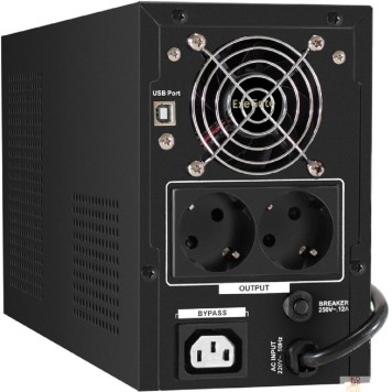 ИБП Exegate EX295981RUS ИБП (инвертор, синус, для котла) ExeGate SineTower SN-1000.LCD.AVR.2SH.1C13.USB <1000VA/800W, чистая синусоида, LCD дисплей, AVR, 2*Schuko+1*C13, USB, линейно-интерактивный, Black>-1