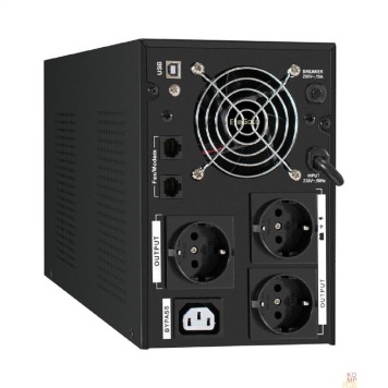 ИБП Exegate EX295983RUS ИБП (инвертор, синус, для котла) ExeGate SineTower SN-2000.LCD.AVR.3SH.1C13.RJ.USB <2000VA/1600W, чистая синусоида, LCD дисплей, AVR, 3*Schuko+1*C13, RJ45/11, USB, линейно-интеракт-1