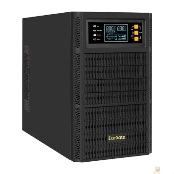 ИБП Exegate EX296949RUS ИБП On-line ExeGate PowerExpert TL-3000.72V.LCD.AVR.3SH.USB.RS232.SNMP <3000VA/3000W, On-Line, PF=1, LCD, 3*Schuko, RS232, USB, SNMP-slot, встроенные батареи 12V 7.2Ah - 6шт, возмо