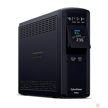 ИБП ИБП CyberPower CP1600EPFCLCD {Line-Interactive, Tower, 1600VA/1000W USB/RS-232/RJ11/45/USB/SNMPslot  charger A/С (6 EURO) 12В/9 Ач х 2  NEW}-1