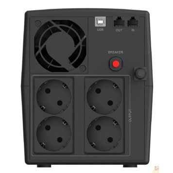 ИБП ИБП CBR QUANTUM QTM-1200 Line Interactive 1200 VA / 720 W, 4 x EURO, HID-USB, RJ45-1