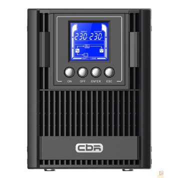 ИБП ИБП CBR ESN-1KT-3F-LCHERSC Online 1000VA/1000W Tower 3 x Schuko, LCD, HID-USB, RS232, EPO, SNMP slot-2