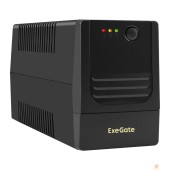 ИБП Exegate EX299485RUS ИБП ExeGate Power NB-650.LED.AVR.2SH.USB (650VA/390W, LED, AVR, 2*Schuko, USB, батарея 12V 7Ah, Black)