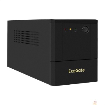 ИБП Exegate EX299952RUS ИБП ExeGate SpecialPro UNB-1000.LED.AVR.4SH (1000VA/700W, LED, AVR, 4*EU/Тип F(Schuko), батарея 12V 7.2Ah - 2 шт., металлический корпус, Black)