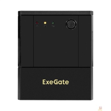 ИБП Exegate EX299952RUS ИБП ExeGate SpecialPro UNB-1000.LED.AVR.4SH (1000VA/700W, LED, AVR, 4*EU/Тип F(Schuko), батарея 12V 7.2Ah - 2 шт., металлический корпус, Black)-2
