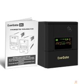 ИБП Exegate EX299823RUS ИБП ExeGate Smart LB-2000.LCD.AVR.8C13 (2000VA/1200W, цветной LCD, AVR, 8*C13, батарея 12V 9Ah - 2 шт., металлический корпус, Black)