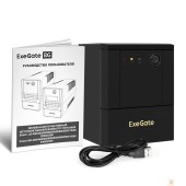 ИБП Exegate EX299785RUS ИБП ExeGate Power NB-2200.LED.AVR.4SH.USB (2200VA/1300W, LED, AVR, 4*Schuko, USB, батарея 12V 9Ah - 2 шт., металлический корпус, Black)