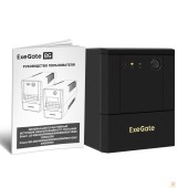 ИБП Exegate EX299818RUS ИБП ExeGate Power NB-2200.LED.AVR.4SH (2200VA/1300W, LED, AVR, 4*Schuko, батарея 12V 9Ah - 2 шт., металлический корпус, Black)
