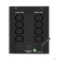 ИБП Exegate EX299947RUS ИБП ExeGate SpecialPro UNB-1000.LED.AVR.8C13 (1000VA/700W, LED, AVR, 8*C13, батарея 12V 7.2Ah - 2 шт., металлический корпус, Black)