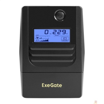 ИБП Exegate EX299760RUS ИБП ExeGate Smart LB-800.LCD.AVR.4C13.USB (800VA/480W, LCD, AVR, 4*C13, USB, батарея 12V 9Ah, Black)-1